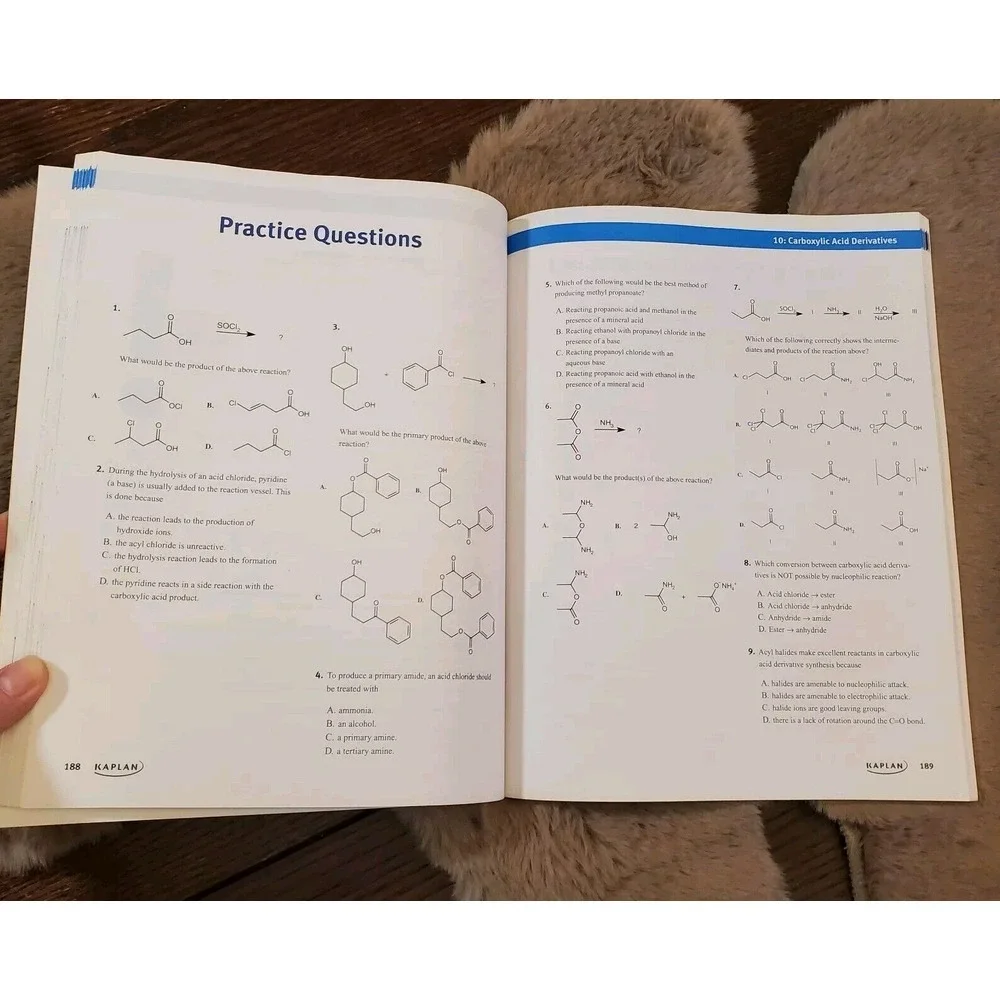 Kaplan MCAT Organic Chemistry Review Notes 2010-11 Test Prep& Admissions Paperbk